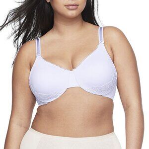 Olga Light Purple Lace Trim Bra